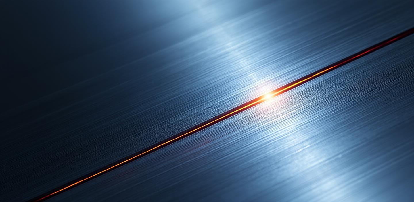 Detail einer Laserschweißnaht